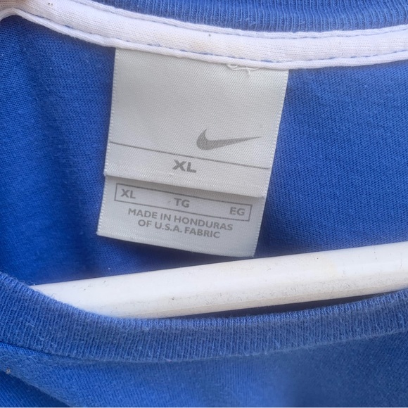 Rare Vintage 90s Nike embroidered swoosh tee blue XL great condition!! - Picture 3 of 4